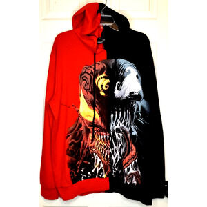 MARVEL VENOM Carnage Men's Sz XL Split Hoodie Sweatshirt SKU0203